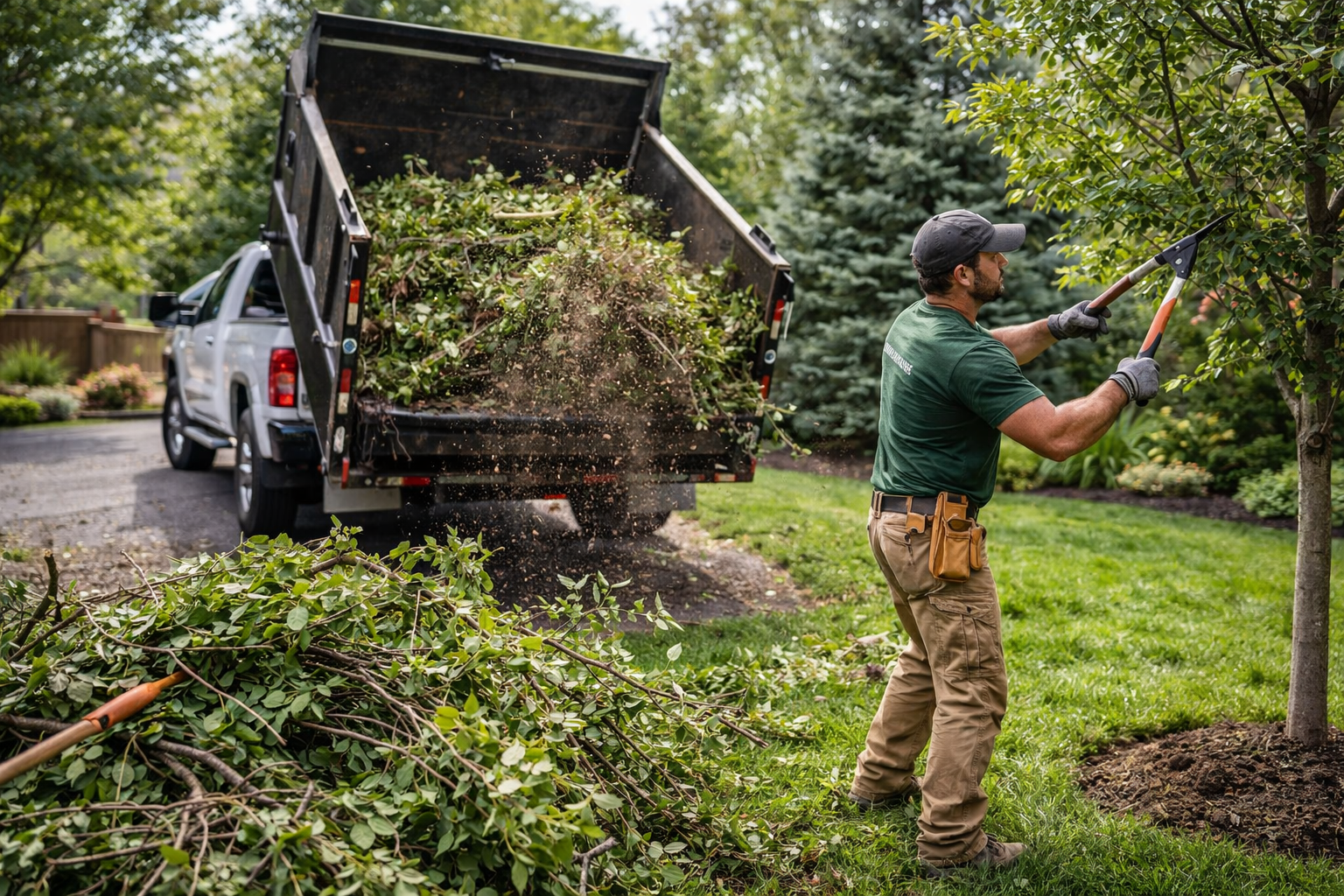 Small tree trimming service